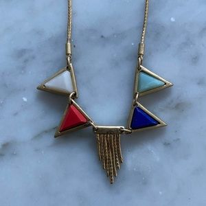 Madewell 1937 gold necklace with charms, 18" chain